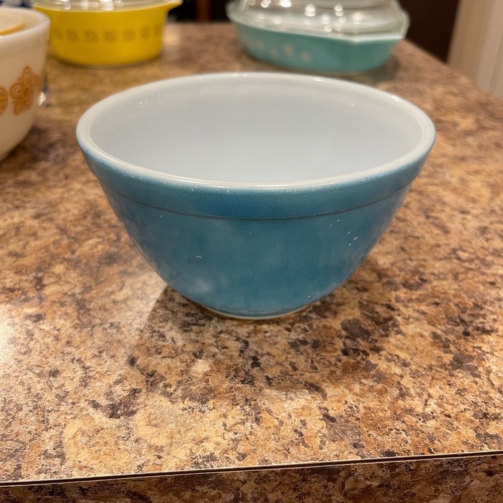 Vintage PYREX  Blue Mixing Bowl